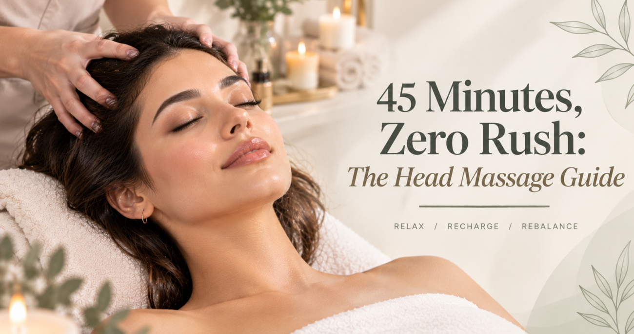 45 Minutes, Zero Rush: The Head Massage Guide