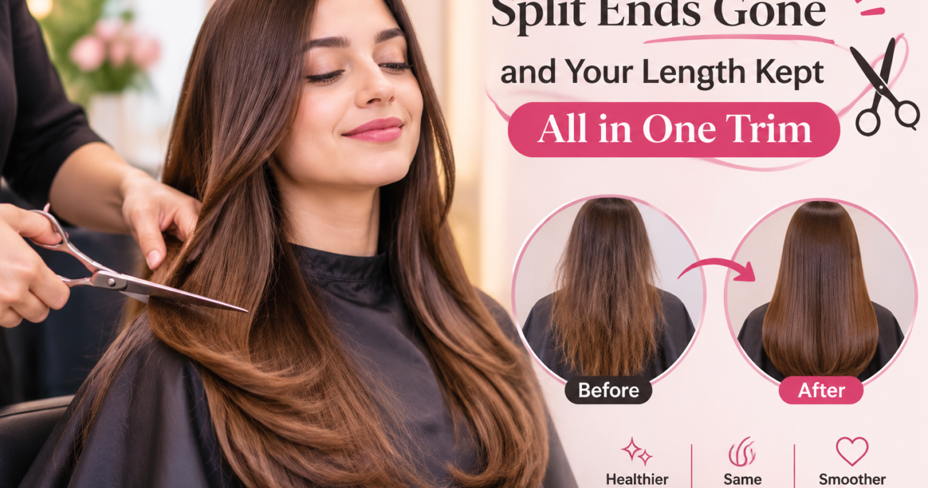 Split Ends Gone and Your Length Kept, All in One Trim