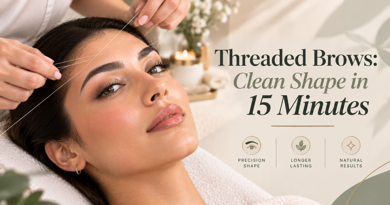 Threaded Brows: Clean Shape in 15 Minutes