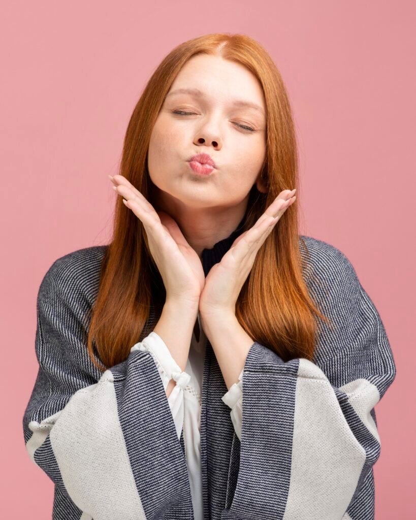 Woman with smooth, well-groomed skin